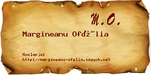 Margineanu Ofélia névjegykártya